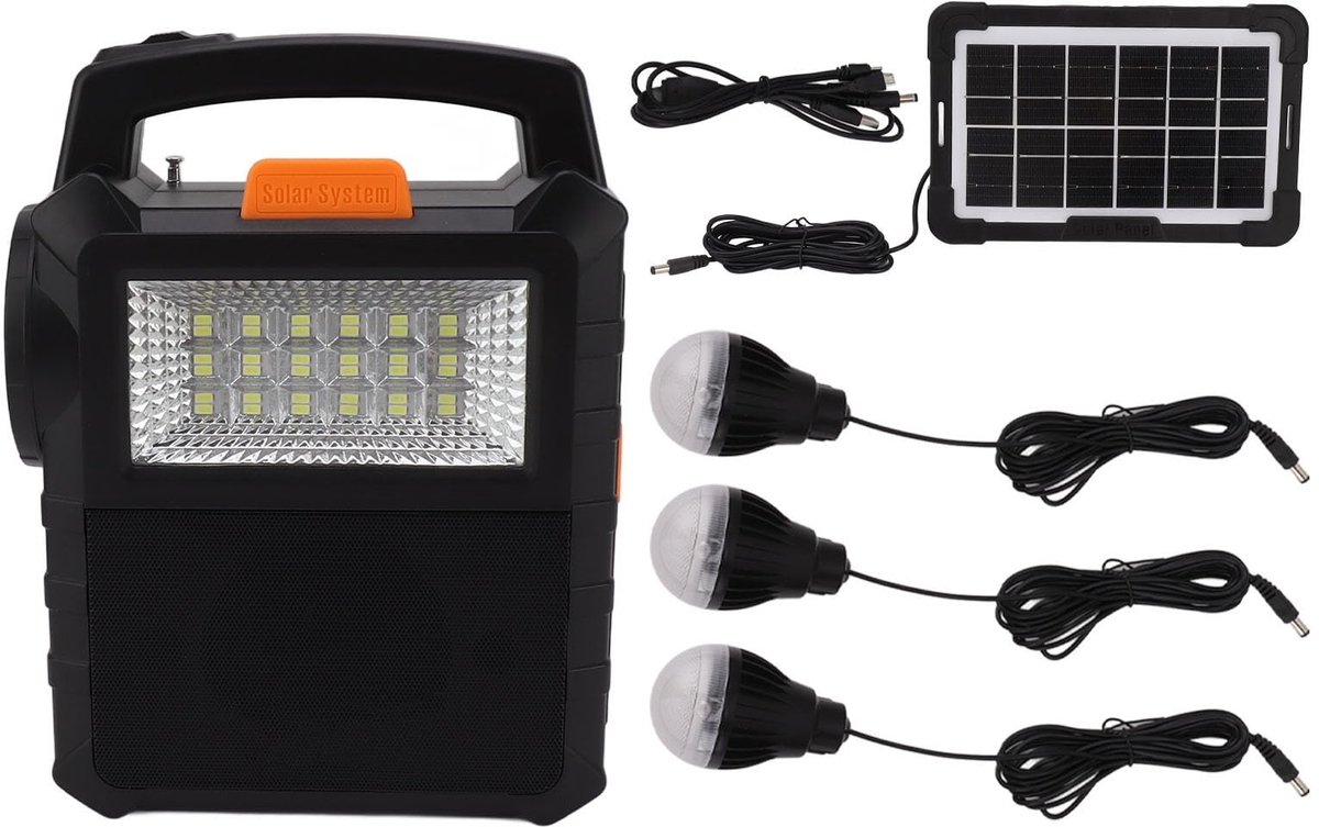 Portable Power Station with Solar Panel Kit, Solar Generators for Outdoors, Built-in Flashlight, Solar Power Bank, Camping Power Supply for Home, Camping, Emergency RV, Outdoor