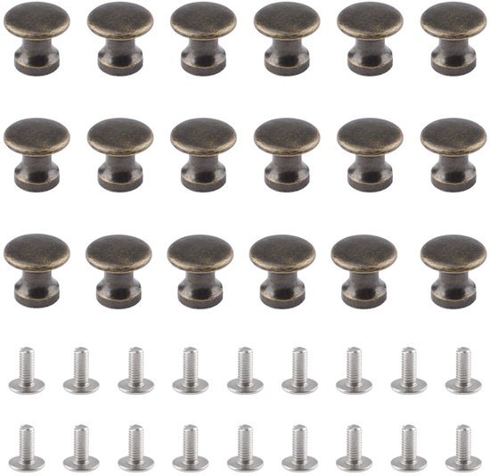 Kast Knoppen, kleine deur knoppen, 6 Stuks Ring Handgrepen Zink Legering Kast Trekhendel Knop Lade Dressoir Enkele Gat Drop Handgrepen Meubels for Kast Kast Garderobe (Color : Bronze 2