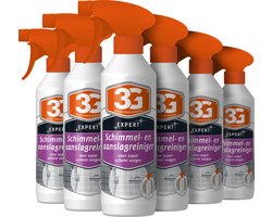 6x 3G Professioneel Schimmel & Aanslagreiniger 500 ml - Schimmel Reiniger - Schimmel Reiniger Badkamer - Schimmel Verwijderen - Schimmelreiniger - Aanslag Reiniger - Muur Reiniger - Vochtplekken - Schimmelbestrijder - 6-Pack