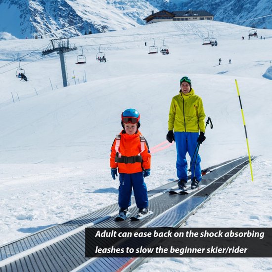 Kinderski-harnas - Outdoor Skate Plow Trainingsriem - Beginnersski-hulpharnas - Roze - Kinderbeginnersski- en snowboardharnas - Verstelbaar nylon harnas van TSL☺ — afbeelding 4