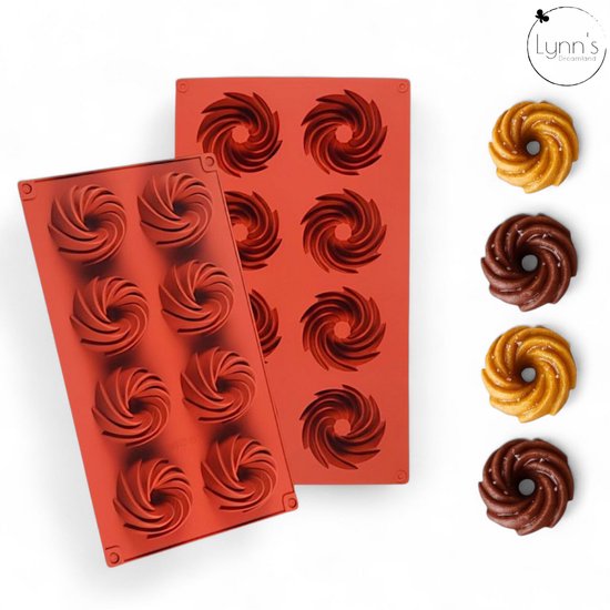 2 Moules à Pâtisserie En Silicone, Moules Financiers, Moules à Éclair, Mini Moules à Broche, 8 Moules à Cavité En Silicone, Moules à Barre De Grain, Moules à Gâteau En Silicone, Et