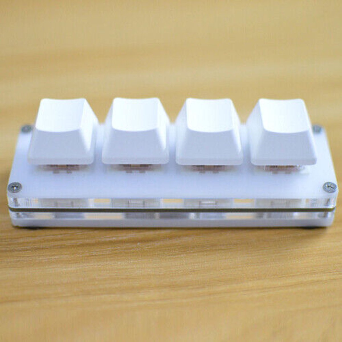 4-toetsen DIY USB mini mechanisch toetsenbord toetsenbord aangepaste sneltoets macro programmeerbaar thumbnail 2