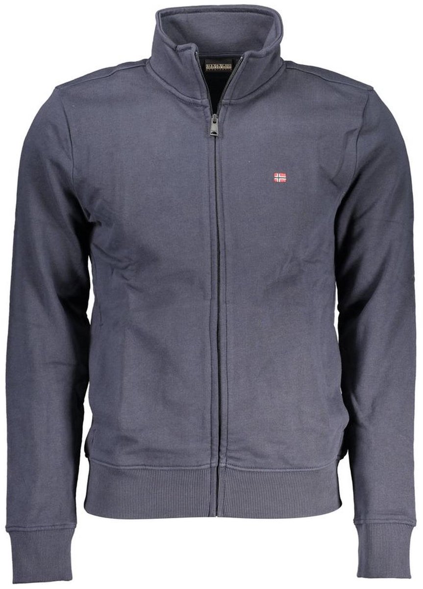 ZipUp Sweatshirt Classic Knitwear Sweaters Blauw
