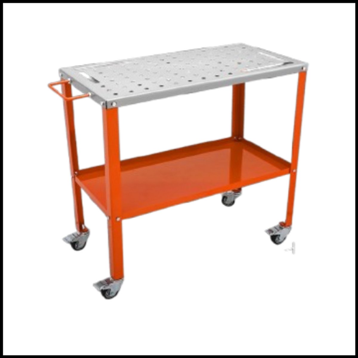 Inklapbare las tafel 18 inch – draagbare werkbank – verstelbare hoogte 63-81 cm – stalen blad 76 x 51 cm – 3 klemgleuven – kantelbaar 0°/30°/90° – belastbaar tot 180 kg