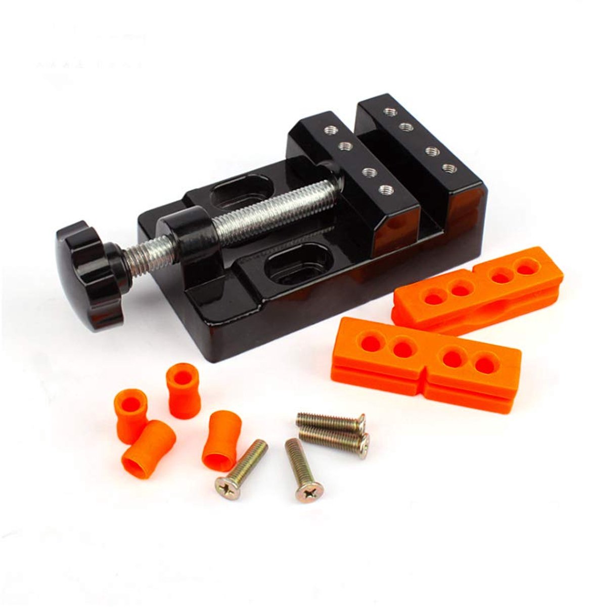 Mini boorklem van aluminium voor horloge- en sieradenreparatie, compact en stevig voor nauwkeurig en veilig werken bij kleine klussen