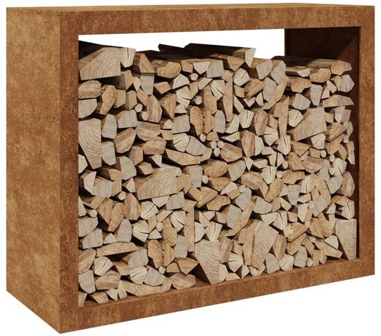 PALATINO Houtopslag Woodpecker Pro cortenstaal roest 120x40x50 cm kopen PALATINO Houtopslag Woodpecker Pro cortenstaal roest 120x40x50 cm kopen