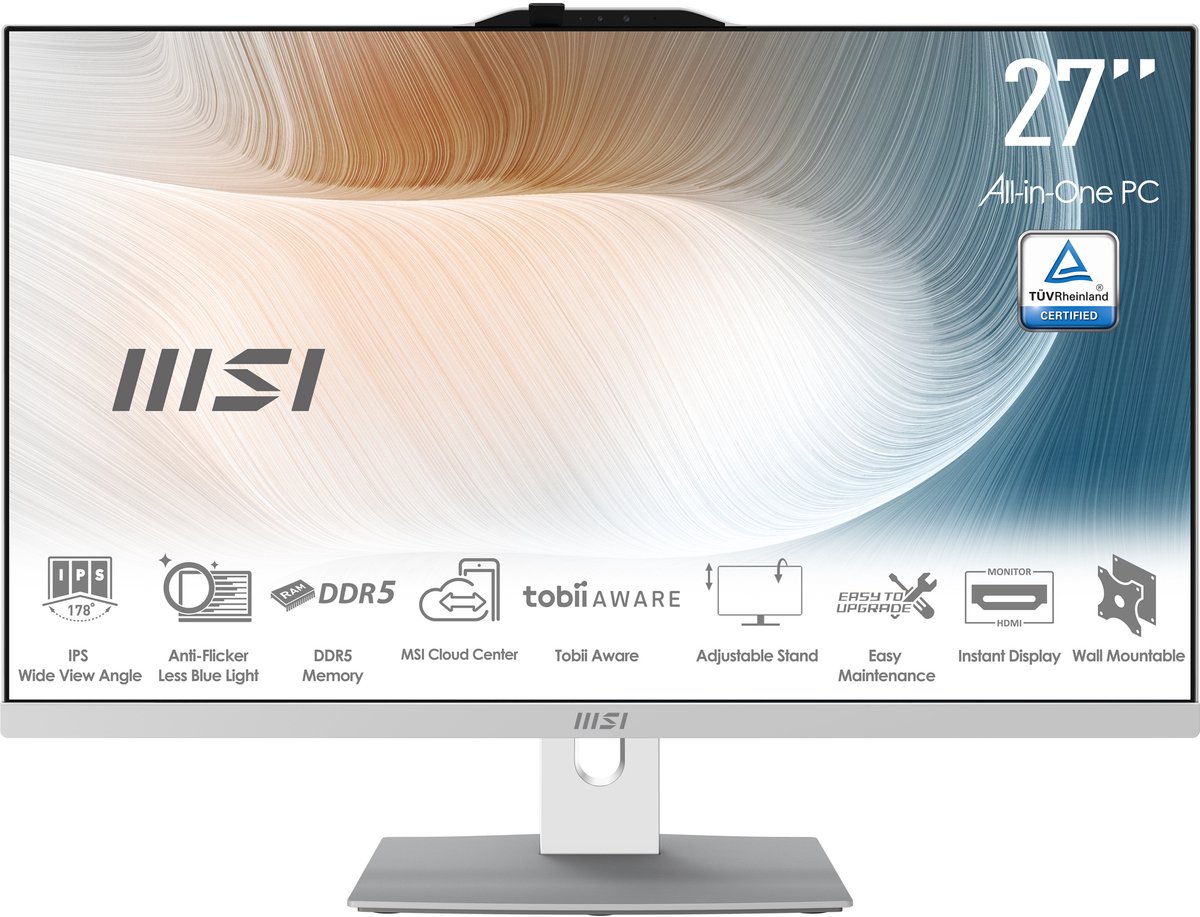 MSI Modern AM272P 1M-847EU 27  Intel Core 5 120U all-in-one PC