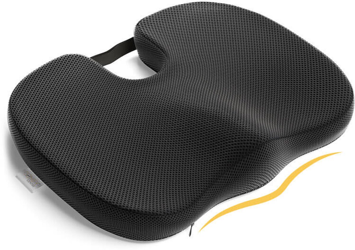Gel Donut Kussen, Zitkussen voor Stuitbeen Ischias Aambei Stuitje, Langzaam Rebound Memory Foam Ergonomisch Donut Kussen voor Stuitbeen Aambei Kussen Stuitbeen Ischias Zwangerschap