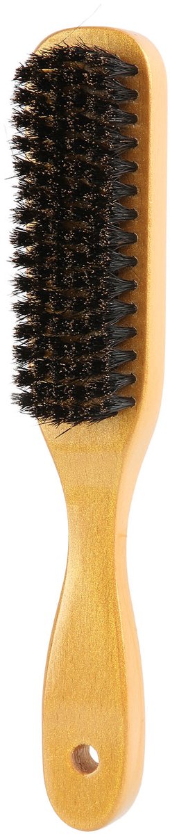 Haarborstel Varkenshaar - Boar Bristle Brush - Gepolijste Houten Handgreep Zwijnenborstel - 1 - Voor Korte En Lange Barten