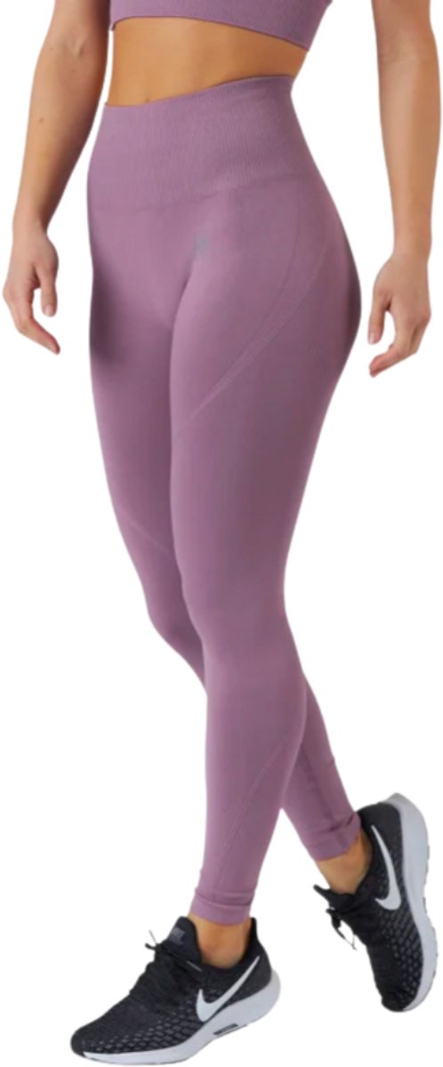 Norfolk Sportlegging Dames - High Waist - Naadloos - Flatterende Pasvorm - Vochtafvoerende Sportbroek - Lila - Large - Erica Leggings van Norfolk — afbeelding 4