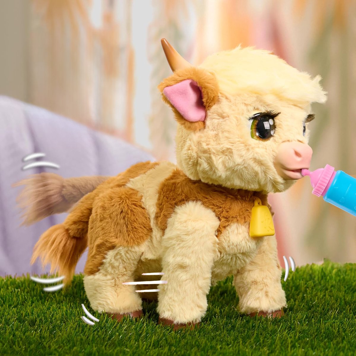 FurReal Maggie de Koe - Interactieve pluchen Knuffel — afbeelding 7