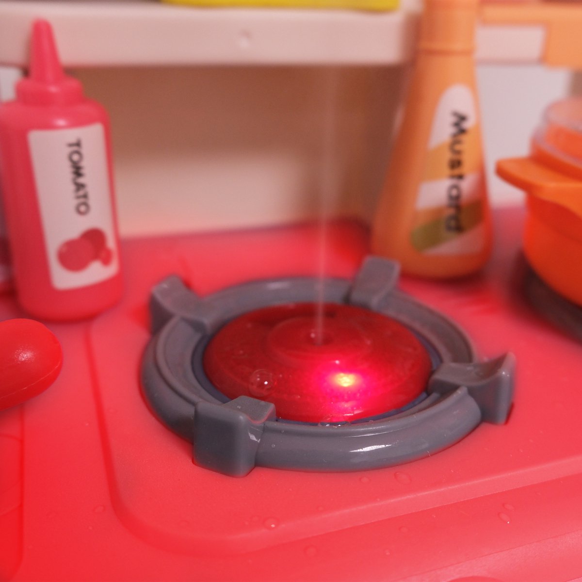 Zoem Mini Kinderkeuken Roze – Stoom & Kookgeluid – Compleet met Accessoires & Keukengerei – Speelgoedkeuken voor Peuters — afbeelding 5