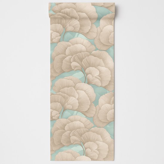 Papier peint non tissé Dutch Wallcoverings - Renaissance - Sage de sauge/argent - RE521015