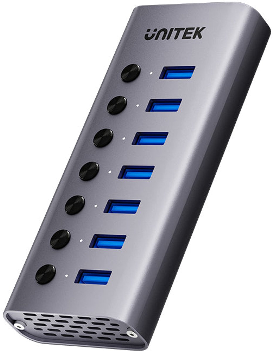 UNITEK H1314A01-EU interface hub USB Type-C 5000 Mbit/s Grijs