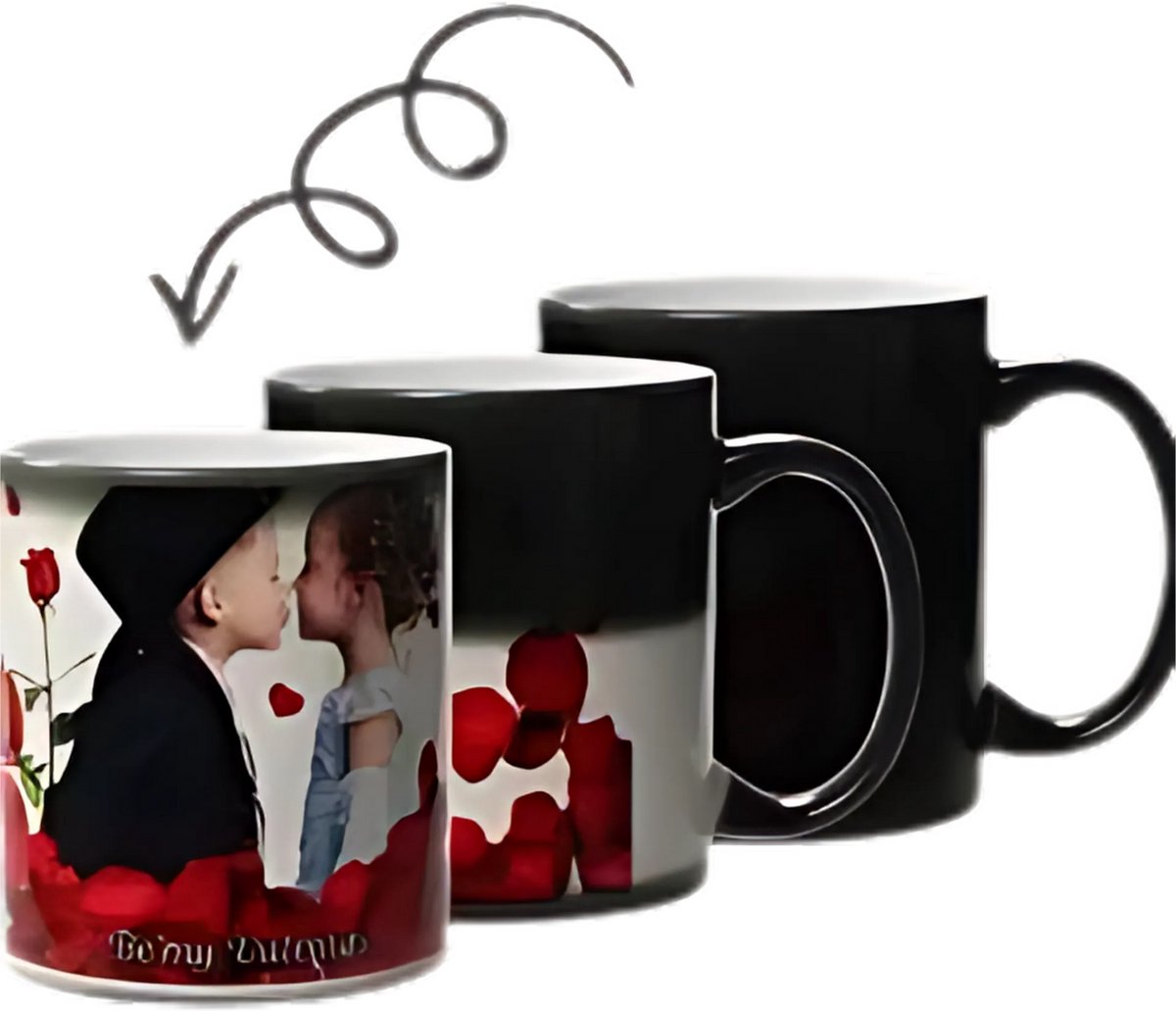 Magische mok met eigen foto-300ml