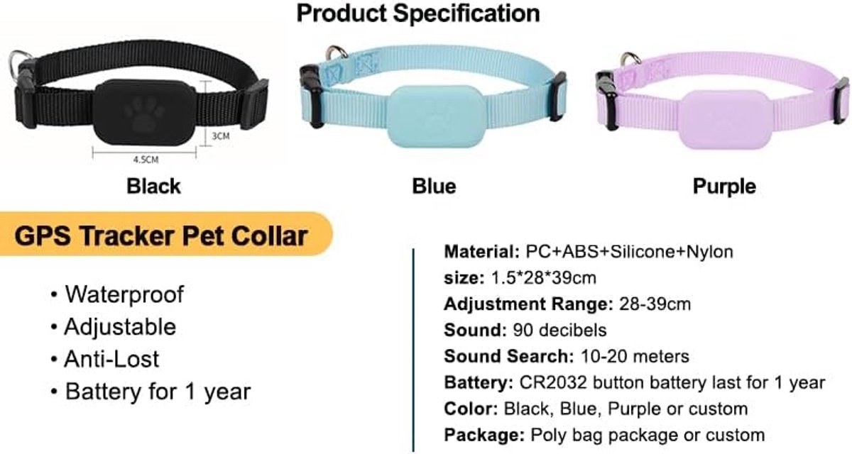 Huisdier-GPS Tracker Halsband - Onbeperkte Reikwijdte thumbnail 3