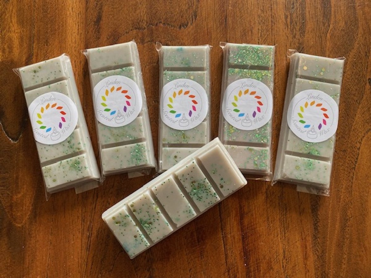 Waxmelts EARL GREY TEA & CUCUMBER waxmelt geur - Linden - handgemaakt - 100% sojawax - aro