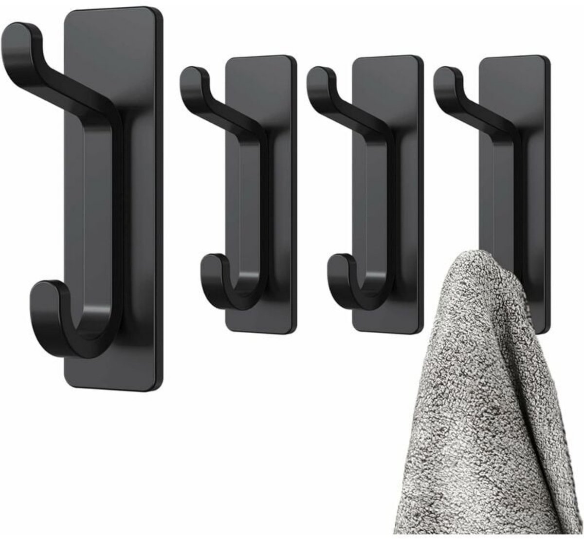 EXCITAT Sterk klevende haken - Metalen deurhaken - Handdoekhaken roestbestendig - Zelfklev