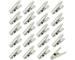 20 Stuks - Wasknijpers - badhanddoek klemmen - 62*12mm - Handdoek clips - zilver - RVS - Geschikt Voor dagelijks wasgoed, strandhanddoek, badhanddoek, beddengoed en dikke kleding