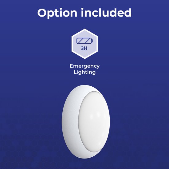 Foto: Noxion led bulkhead pro v2 wit 12 16 20w 2400lm 830 840 865 cct 325mm ip65 nood 3h 