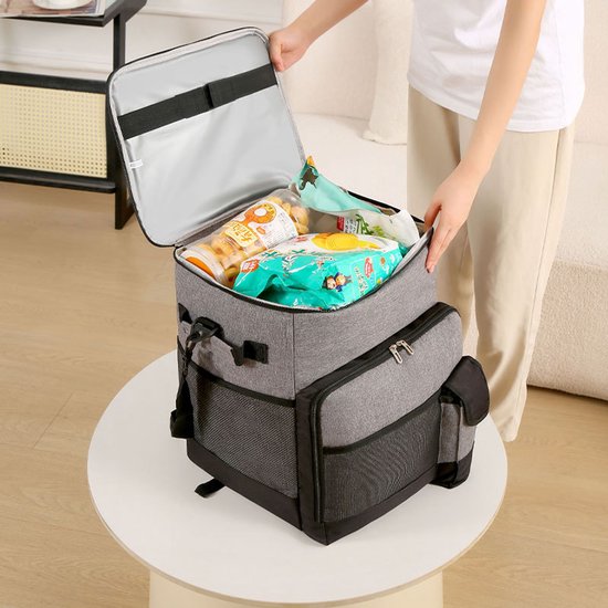 Geïsoleerde doos - Trolleykoeltas - Grote capaciteit - Trolleykoeltas - Picknicktas - Koelbox van Maple Leaf Bags — afbeelding 5