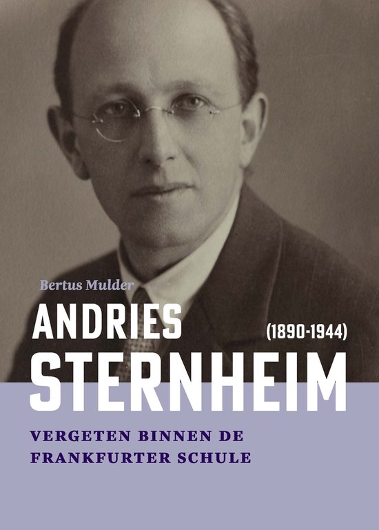 Boekcover met portret van Andries Sternheim (1890-1944).