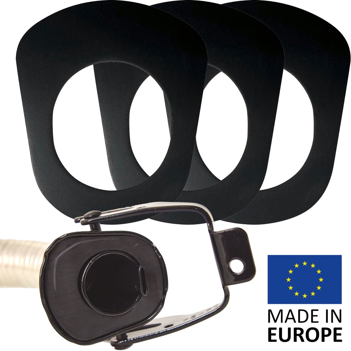 BW® 3x vervangende afdichting voor tuit flexibele buis voor Fuel Canister Metalen Benzineblik - Jerrycan - 3 stuks - Gemaakt in Europa