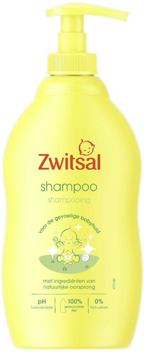 Zwitsal Anti-Klit Shampoo - Baby - met anti-prik formule en ingrediënten van natuurlijke oorsprong - 4 x 400 ml van Zwitsal — afbeelding 2