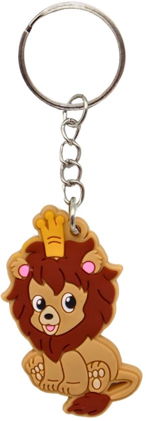 Porte-clés Bébé Lion - Zoo - Animaux sauvages mignons - Porte-clés, clés et accessoire de sac | Cadeau pour Enfants et Adultes