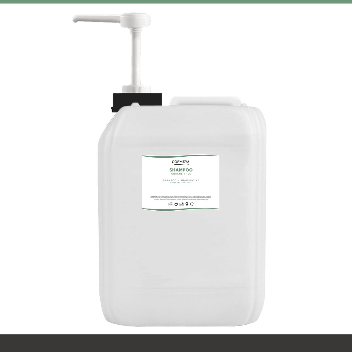 Shampoo - Groene thee - Transparant - 6 Liter - Jerrycan - Met pomp - Shampooing - Navulling Q7