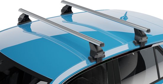Galeries de toit compatibles avec BMW X2 (U10) 2023-présent Menabo Omega 2.0 Alu argent