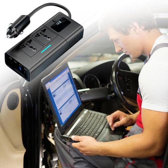 Ugreen - autolader - USB Type C / USB QC PD 24W met 12V sigarettenaansteker in de auto
