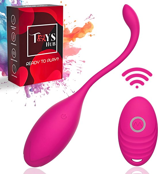 Vibromasseur avec Télécommande - 10 Vibrations - Imperméable - Oeuf Vibrant  - Pour