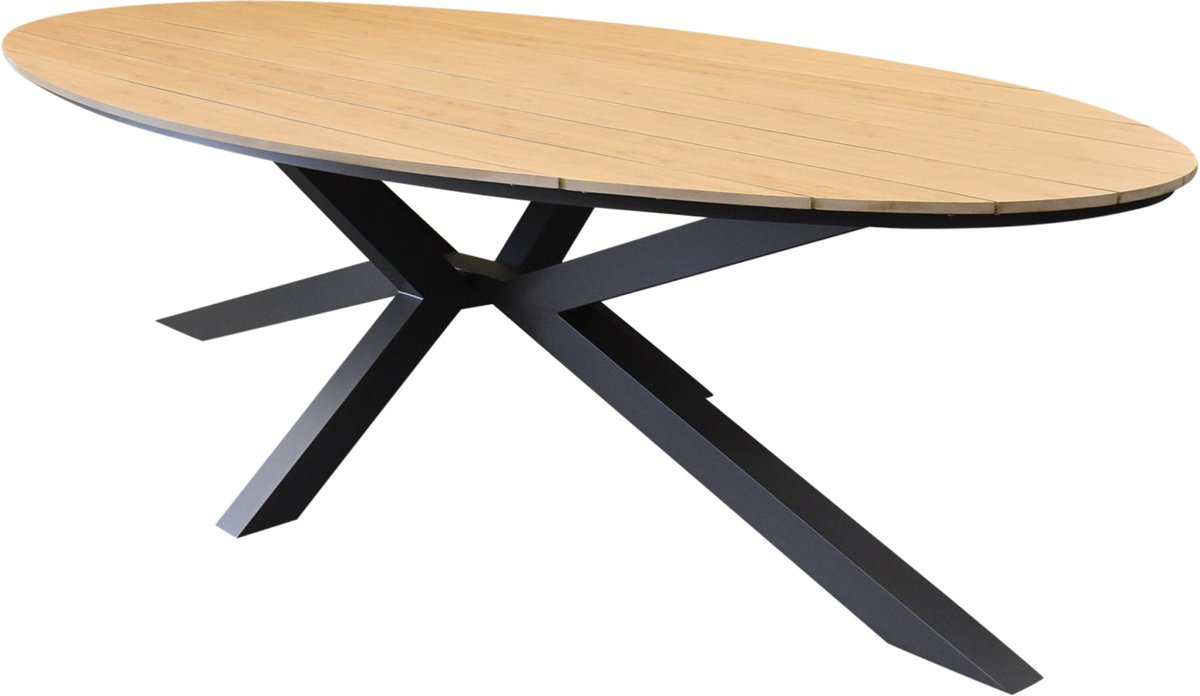 Salvador dining tuintafel ovaal 280x130xH75 cm polywood