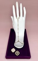Handsieraad - handketting - statement armband - all Around Bracelet - all over bracelet - mystic armband - gecombineerde armband - bracelets - iconic - armband - armband dames - forever connected armbanden - handchain - hand chain - handketting