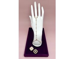 Handsieraad - handketting - statement armband - all Around Bracelet - all over bracelet - mystic armband - gecombineerde armband - bracelets - iconic - armband - armband dames - forever connected armbanden - handchain - hand chain - handketting