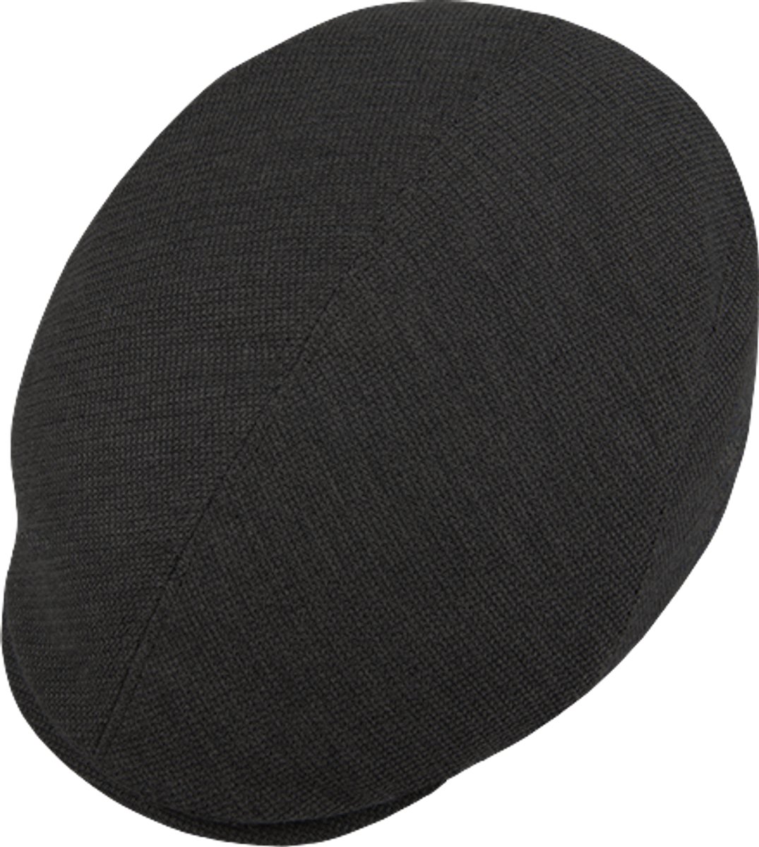 Conor - Polyester flat cap - Zwart