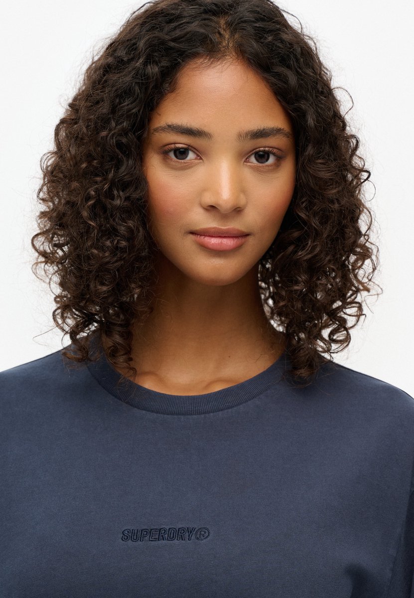 Superdry T-shirt met micrologo Heren T-shirts Blauw