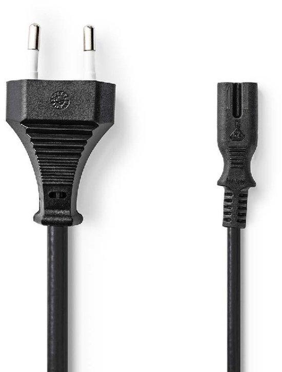 Stroomkabel voor Microsoft Xbox One S en Xbox One X - 2 meter - Zwart