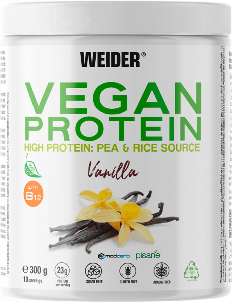 Weider Vegan Protein (300g) Vanilla - Eiwitten - Veganistisch eiwit