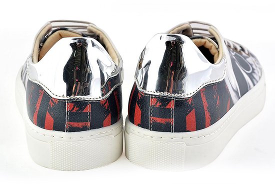 GOBY - Skull - Baskets pour femmes - Chaussures pour femmes - Haute qualité - Fait main - Imprimé filles - Taille 38