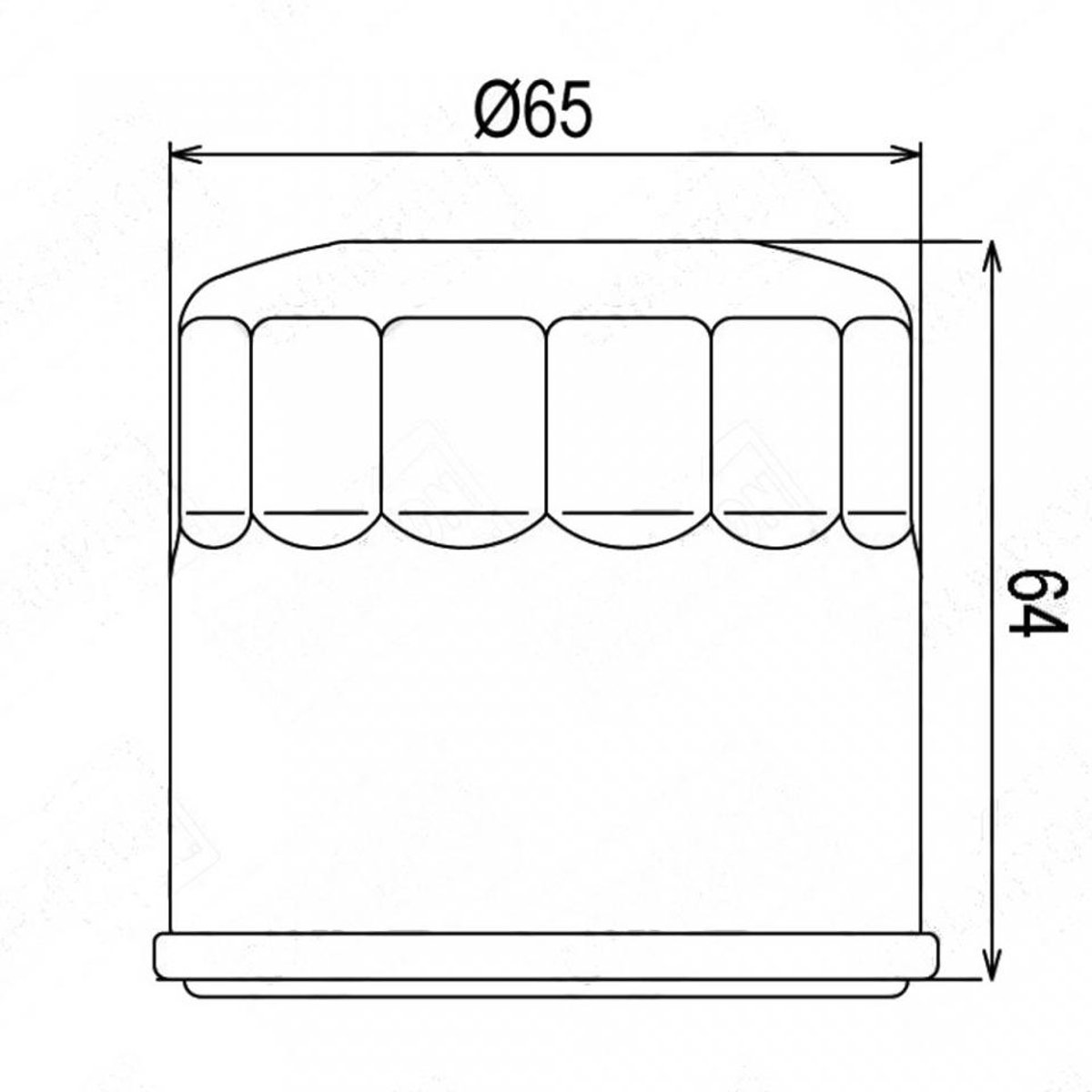 Filtre à huile Hokio pour Moto Honda 500 Cb X Après 2015 Neuf