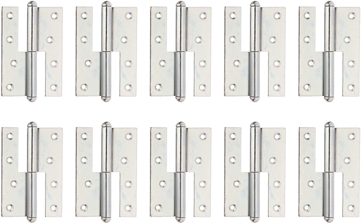 Alberts 849863 uithangbaar scharnier | links of rechts | sendzimir verzinkt | 120 x 88 mm | Set van 10