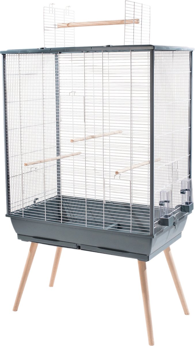 Zolux vogelkooi neo jili grijs 81x48x132 cm