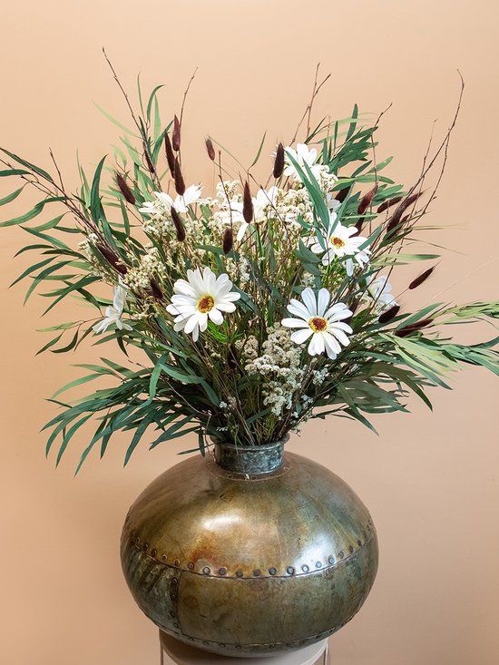 Foto: Mixed flowers boeket julia eucalyptus droogbloemen kunstbloemen