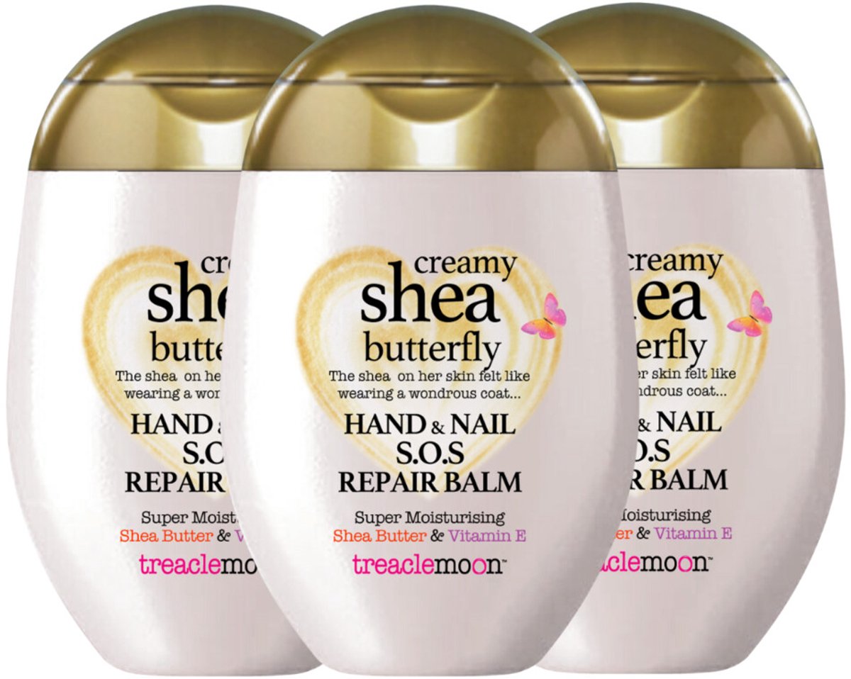 Treaclemoon - Creamy Shea Butterfly Handcrème - 3 x 75 ml - Voordeelverpakking