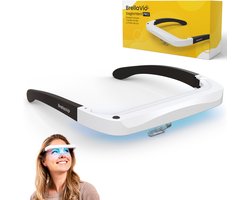 BrellaVio Daglichtbril PRO - Alternatief voor 12.000 Lux Daglicht Lamp - Incl. Opbergcase - UV-vrije LED Daglicht Bril