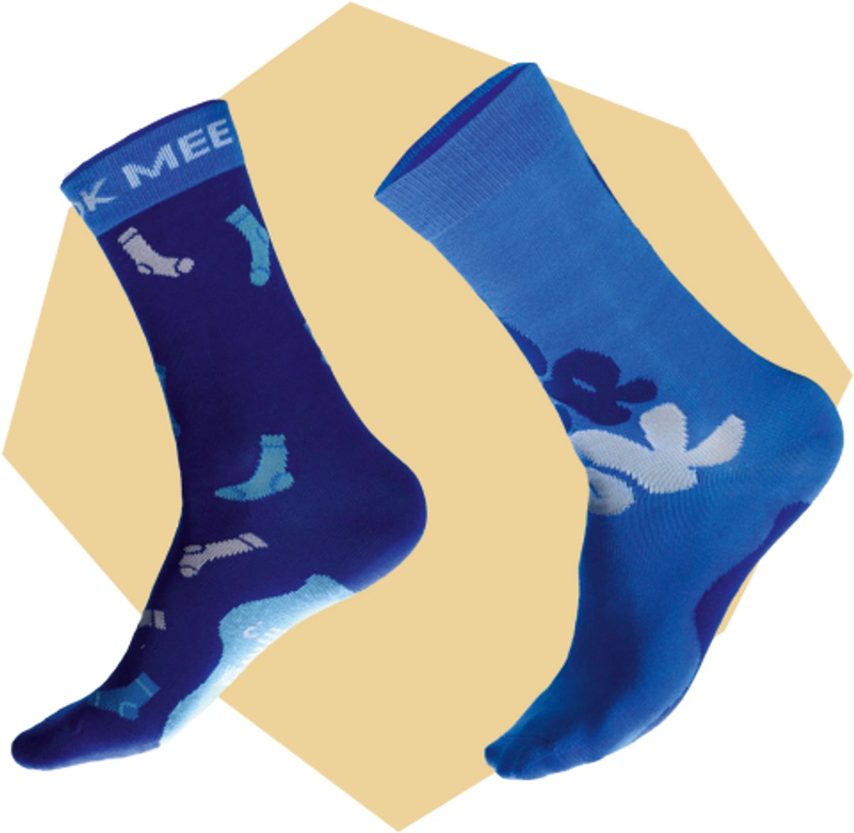Alzheimer Socks - Sok je mee? (maat 35-38) - Blauwe sokken