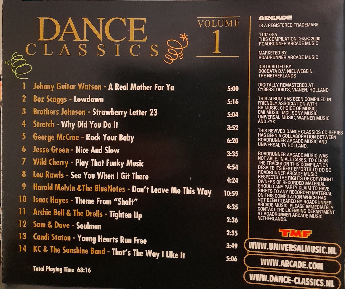 Dance Classics Volume 1 - CD | bol