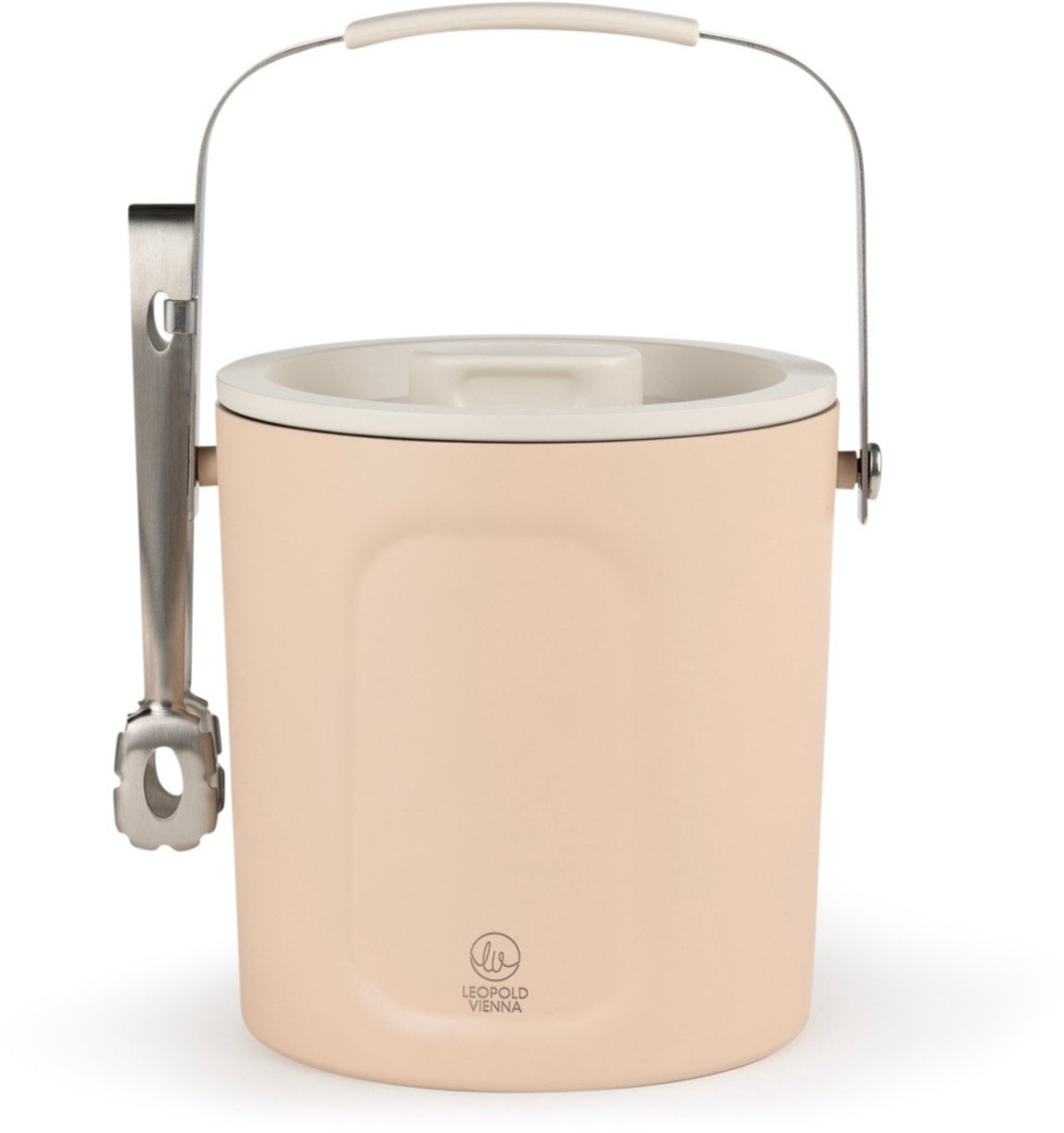 Leopold Vienna - IJsemmer met deksel en tang dubbelwandig Corvina 1,5L